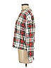 Gap Body 100% Polyester Plaid Red Fleece Size XS - photo 5