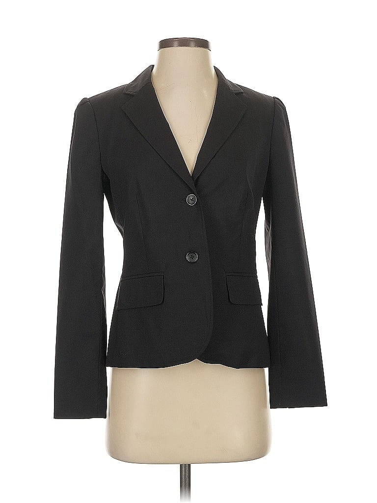 Pre-owned Banana Republic Factory Store Wool Blazer Jacket In Black