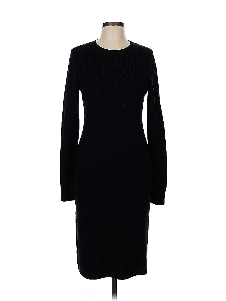 Worth New York 100% Wool Solid Black Casual Dress Size M - photo 1
