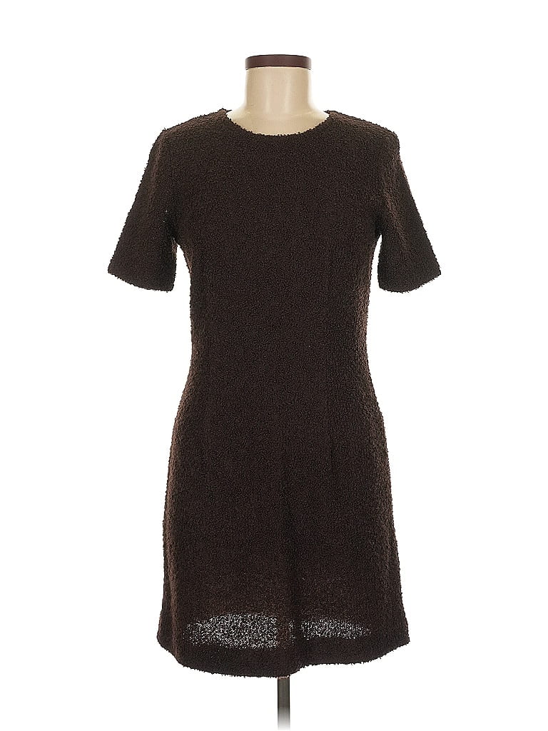 United Colors Of Benetton Tweed Brown Casual Dress Size M - photo 1