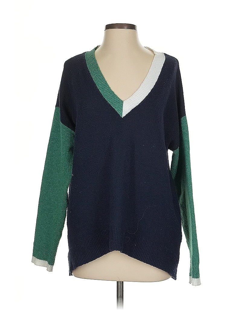 Pre-owned Melrose And Market Pullover Sweater In Green