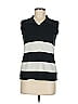 August Silk Black Sleeveless Polo Size M - photo 1