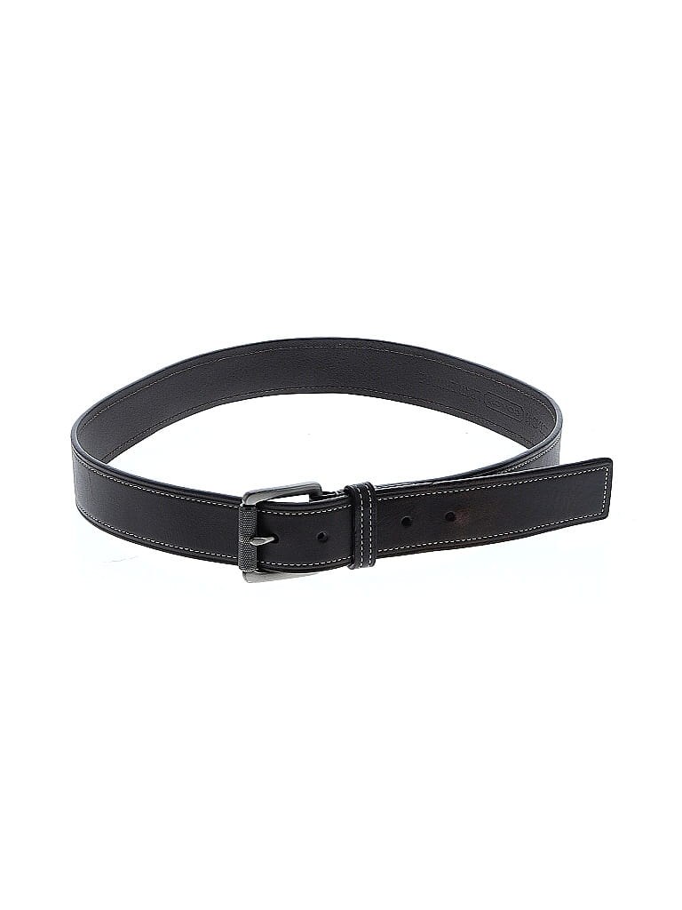 Coach 100% Leather Black Brown Leather Belt Size 34 waist - photo 1