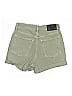 &Denim by H&M Solid Green Denim Shorts Size 6 - photo 2