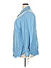 Foxcroft 100% Tencel Blue 3/4 Sleeve Button-Down Shirt Size 18 - photo 5
