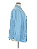 Foxcroft 100% Tencel Blue 3/4 Sleeve Button-Down Shirt Size 18 - photo 4