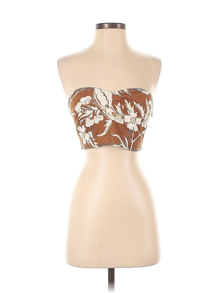 Mara Hoffman 100% Hemp Brown Tube Top Size 2 - photo 1