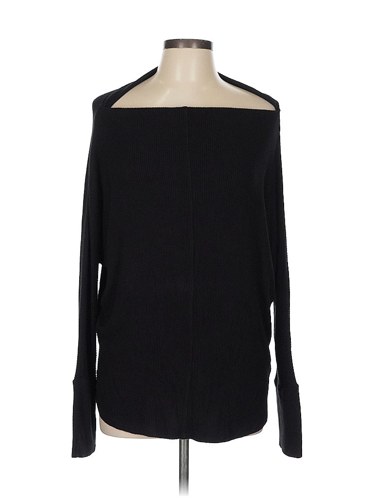 Velvet by Graham & Spencer Black Long Sleeve T-Shirt Size L - photo 1