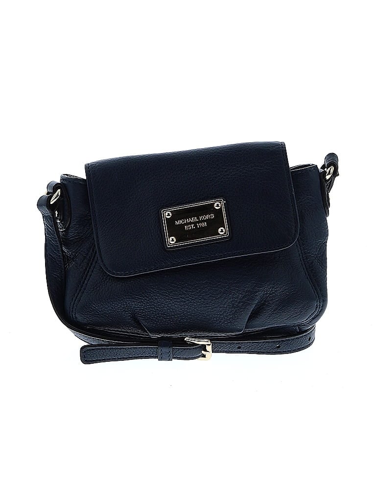 MICHAEL Michael Kors 100% Leather Blue Leather Crossbody Bag One size - photo 1