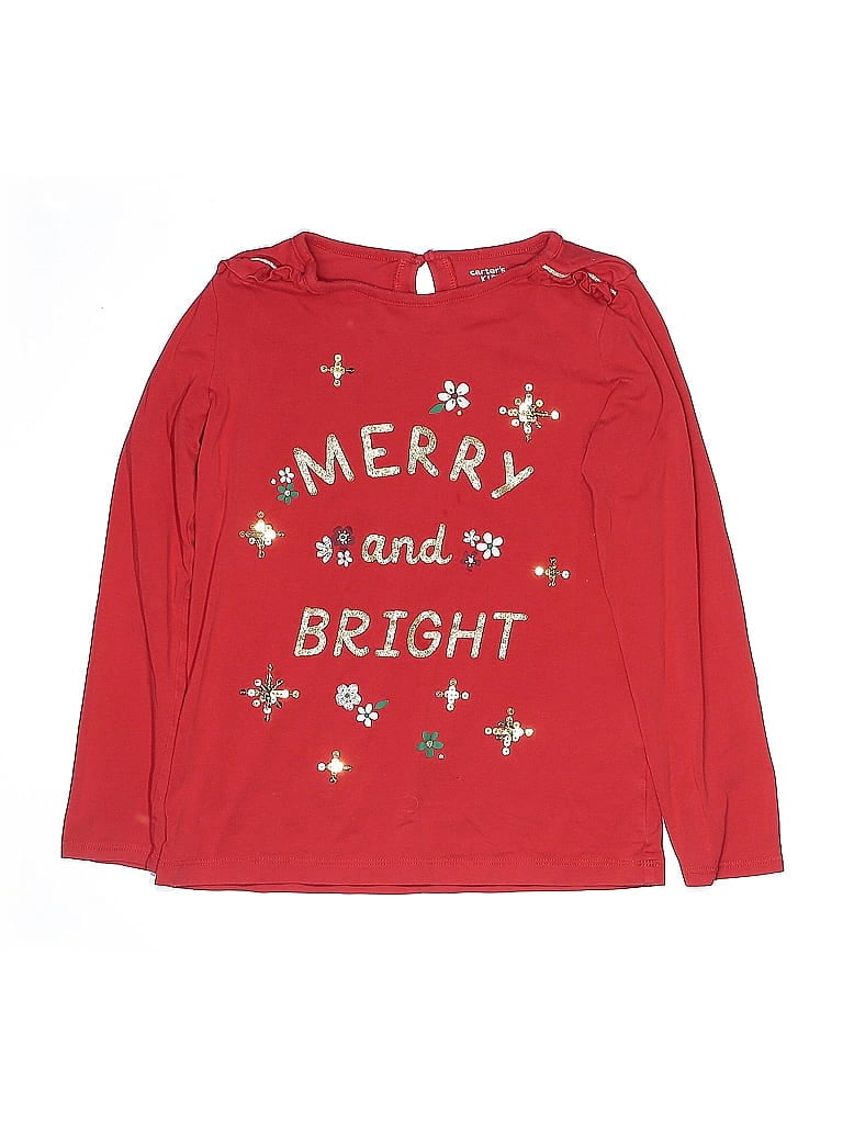 Carter's Red Long Sleeve T-Shirt Size 10 - photo 1