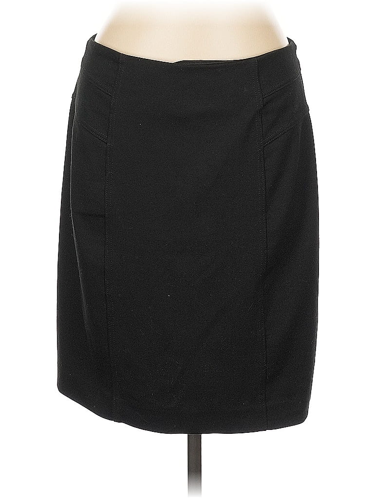 Pre-owned New York And Company Formal Skirt In Black