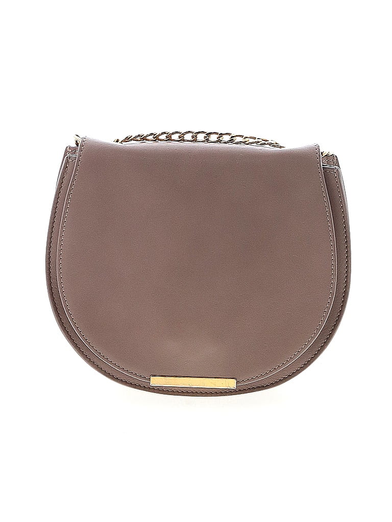 Cuyana Solid Gray Pink Leather Crossbody Bag One size - photo 1