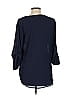 Collective Concepts 100% Polyester Blue 3/4 Sleeve Blouse Size L - photo 2