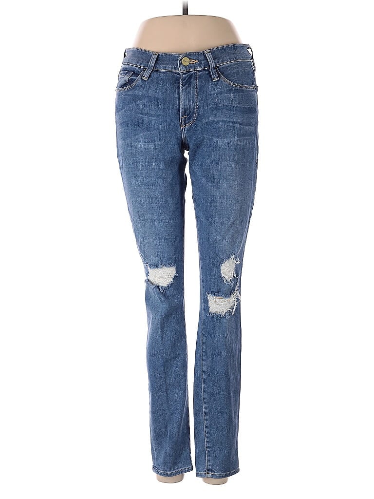 FRAME Denim Hearts Blue Jeans Size 27 waist - photo 1