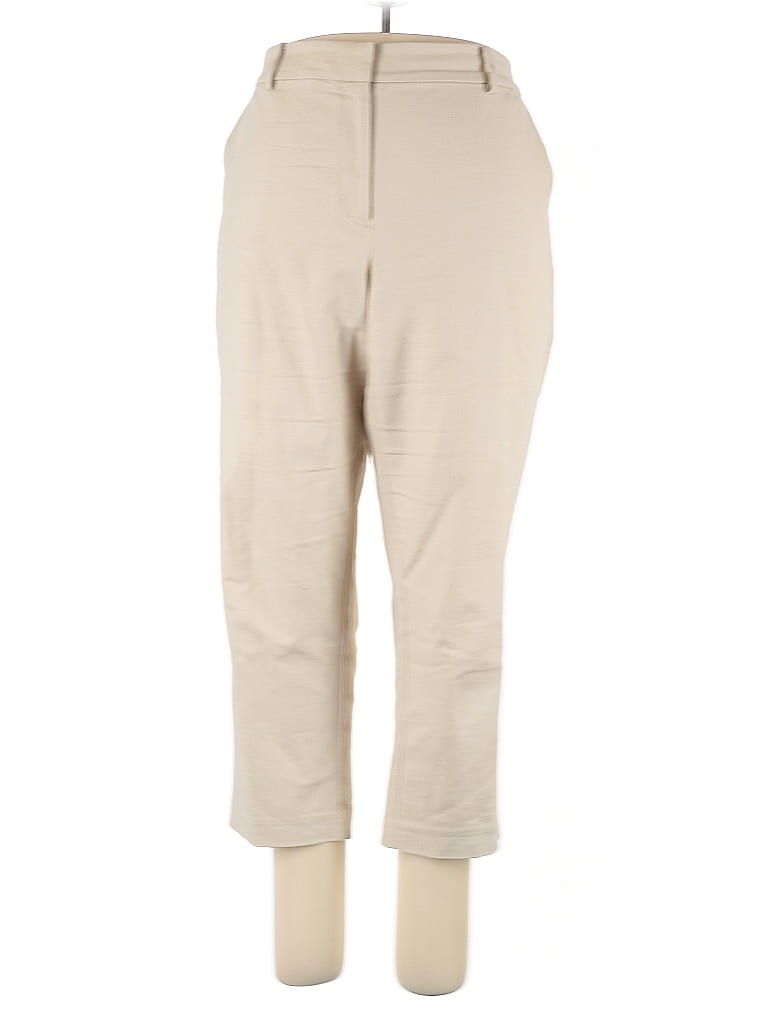 Ann Taylor LOFT Solid Tan Casual Pants Size 16 - photo 1