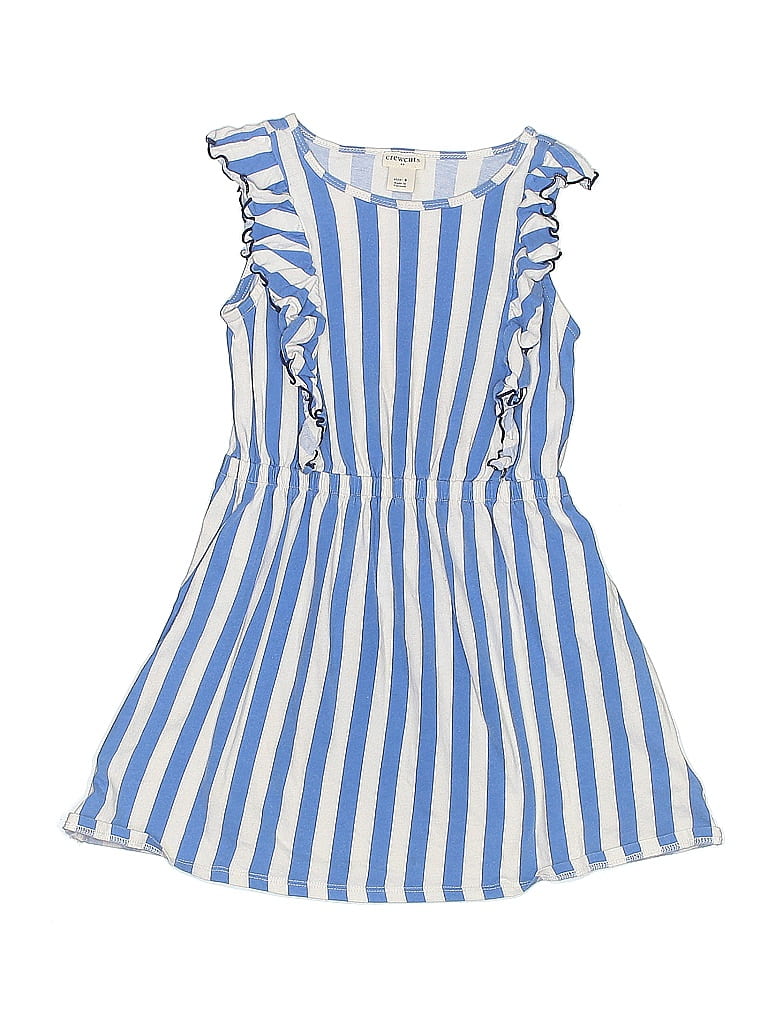 Crewcuts Outlet 100% Cotton Stripes Blue Dress Size 5 (big kids) - photo 1