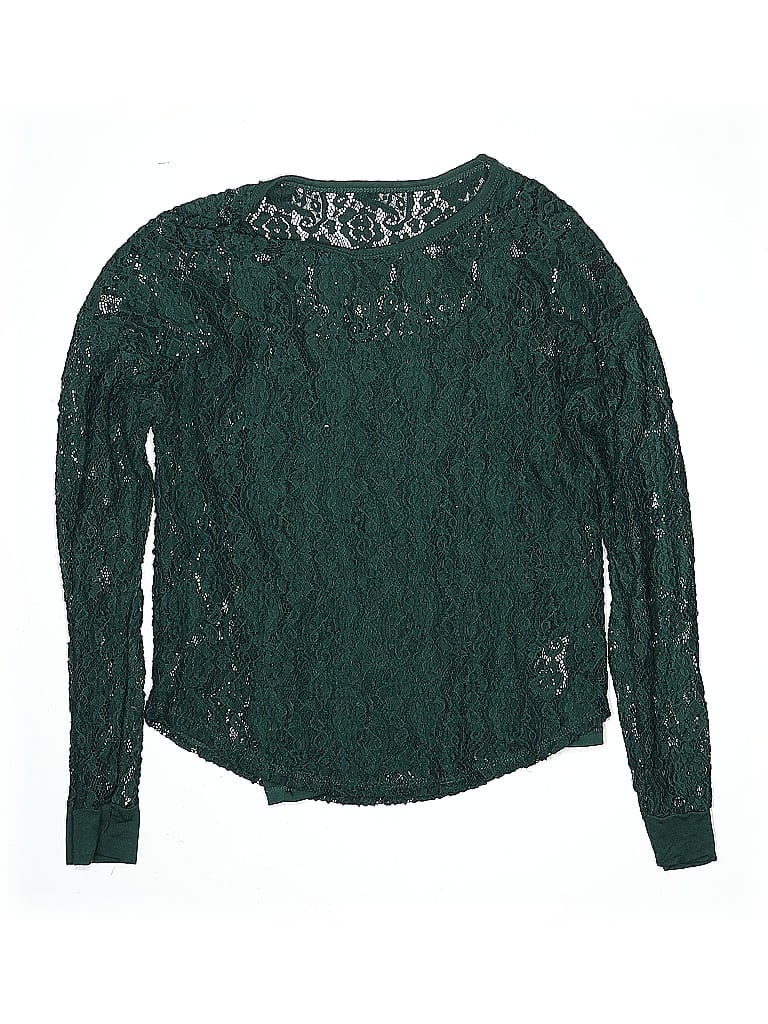 Art Class Green Teal Long Sleeve Blouse Size L (big kids) - photo 1