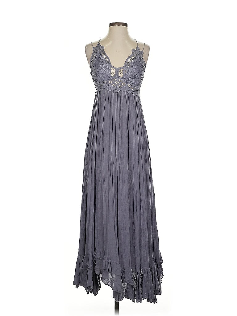 FP One Gray Casual Dress Size S - photo 1