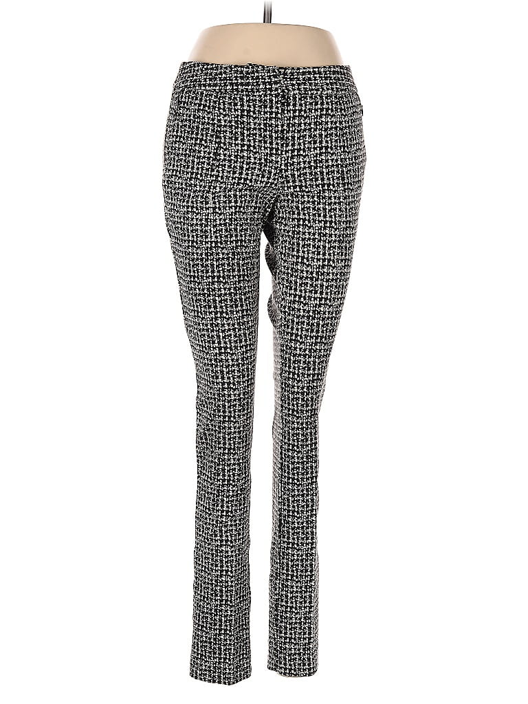 Amanda + Chelsea Houndstooth Gray Casual Pants Size 4 - photo 1