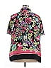 Sag Harbor 100% Polyester Floral Black Short Sleeve Blouse Size 2X - photo 2