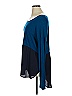 Meadow Rue Color Block Blue Long Sleeve Top Size XL - photo 5