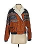 Zaful 100% Polyester Argyle Brown Jacket Size S - photo 1