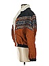 Zaful 100% Polyester Argyle Brown Jacket Size S - photo 5
