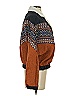 Zaful 100% Polyester Argyle Brown Jacket Size S - photo 4