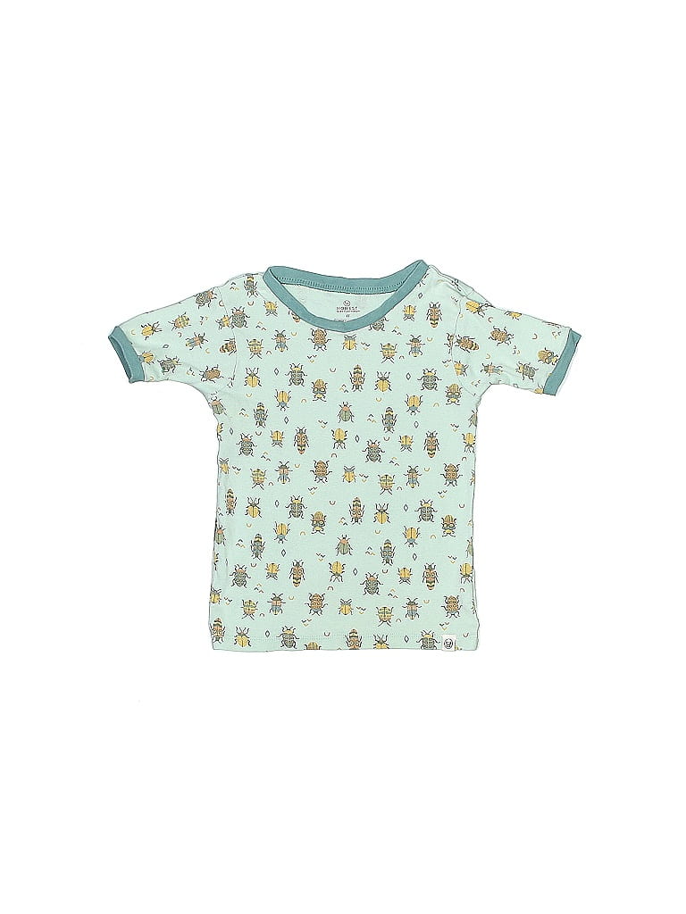 The Honest Co. 100% Organic Cotton Teal Short Sleeve T-Shirt Size 4T - photo 1