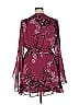 City Chic 100% Polyester Burgundy Cocktail Dress Size 16 - photo 2