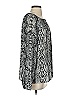 NYDJ 100% Recycled Polyester Silver Long Sleeve Blouse Size S - photo 4