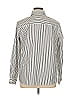 Foxcroft 100% Cotton Chevron-herringbone Gray Long Sleeve Button-Down Shirt Size 16 - photo 2
