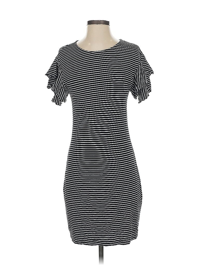 Armani Exchange Stripes Black Casual Dress Size S - photo 1