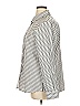 Foxcroft 100% Cotton Chevron-herringbone Gray Long Sleeve Button-Down Shirt Size 16 - photo 5