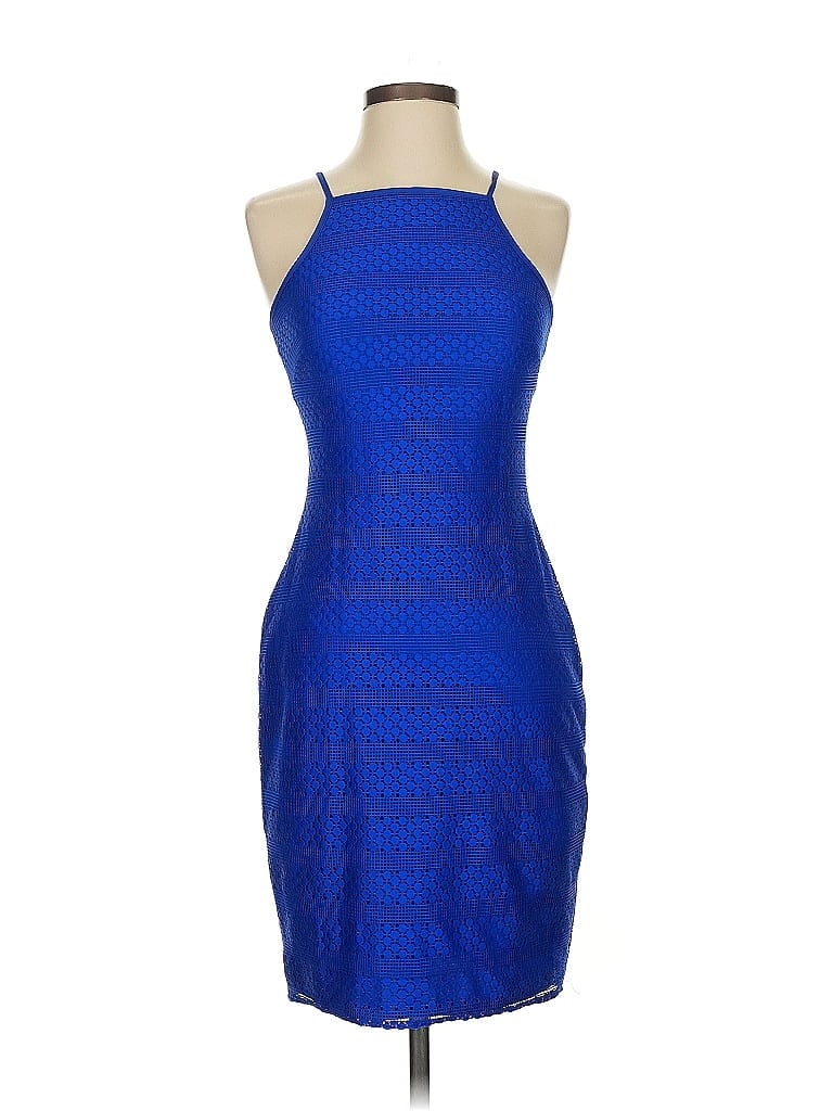 Pre-owned Bebe Cocktail Dress In Blue