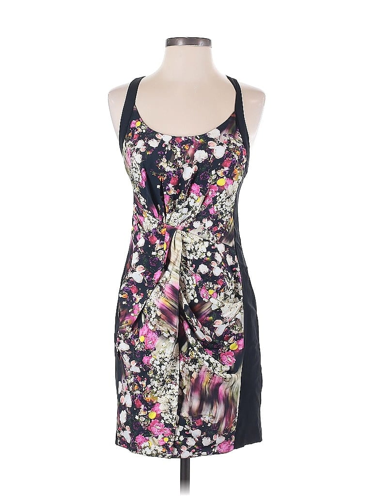 Rebecca Minkoff 100% Polyester Print Black Cocktail Dress Size 2 - photo 1