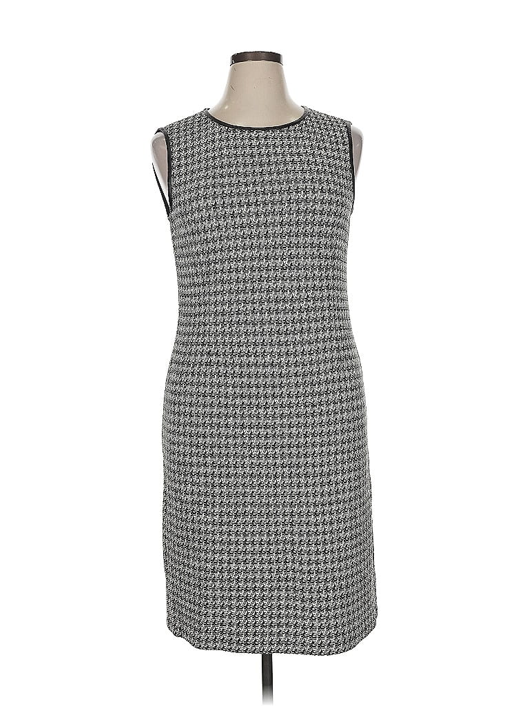 St. John Houndstooth Gray Casual Dress Size 14 - photo 1