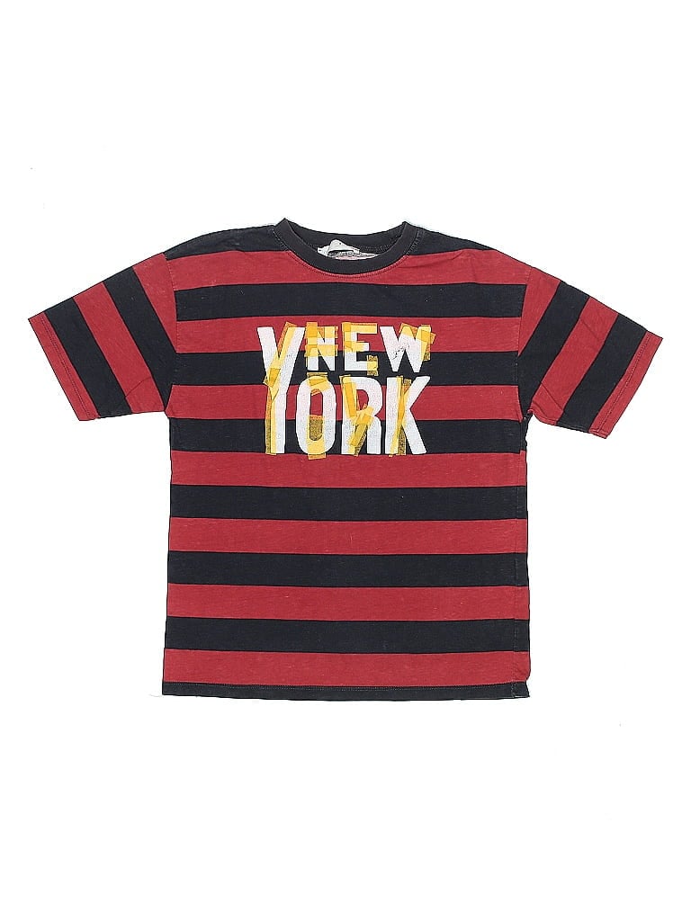 Zara Kids Stripes Red Short Sleeve T-Shirt Size 9 - photo 1