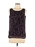 Ann Taylor LOFT Outlet Floral Purple Sleeveless Blouse Size M - photo 1
