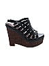 Elizabeth and James Solid Black Wedges Size 10 - photo 1