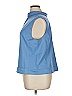 Frances Valentine 100% Wool Blue Sleeveless Blouse Size XL - photo 5