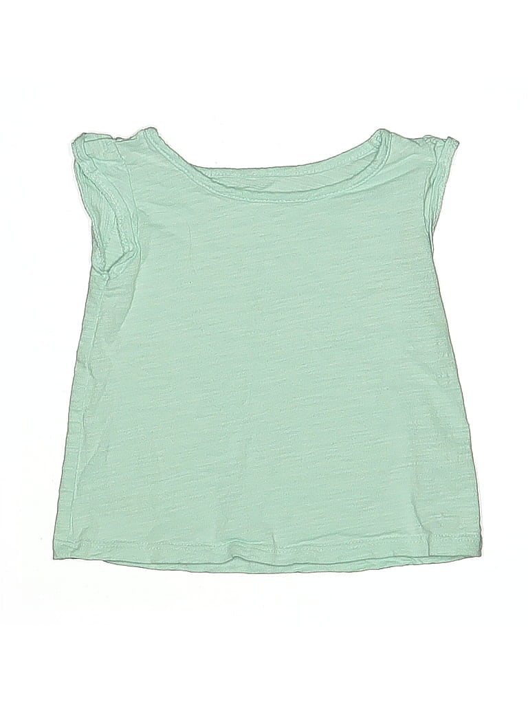 Jumping Beans 100% Cotton Green Sleeveless T-Shirt 9-12 MO / 12 MO - photo 1