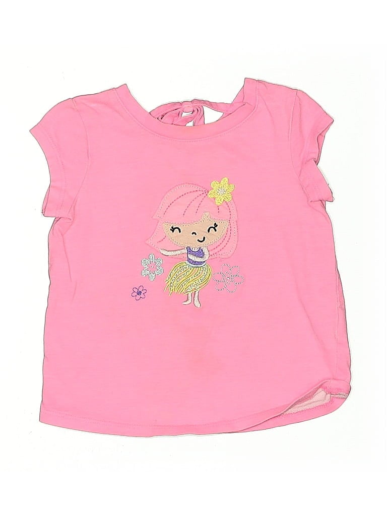 Jumping Beans 100% Cotton Pink Short Sleeve T-Shirt 9-12 MO / 12 MO - photo 1