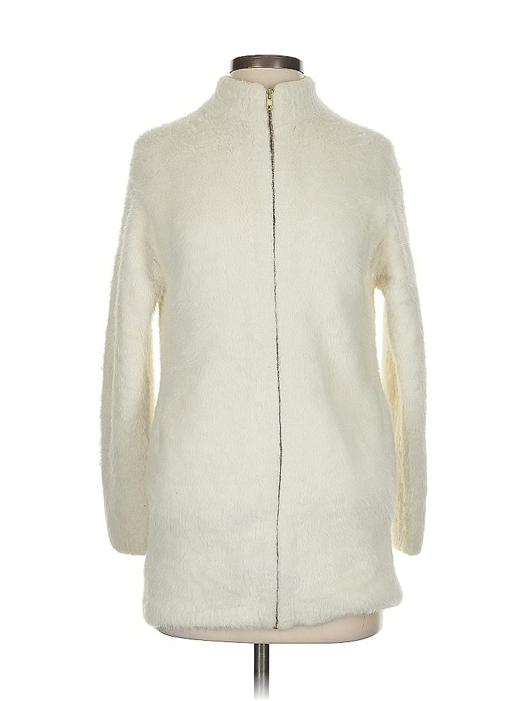 Pre-owned Point Sur Cardigan Sweater In White