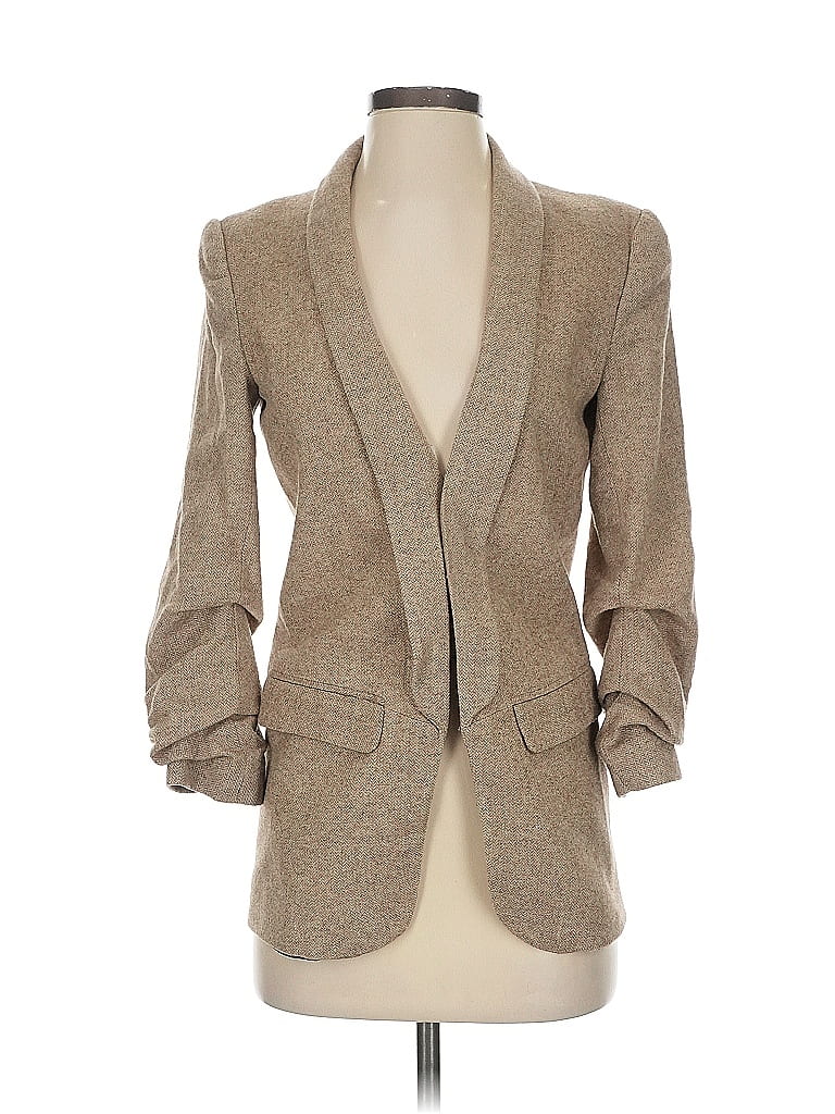 Zara Tweed Tan Blazer Size XS - photo 1