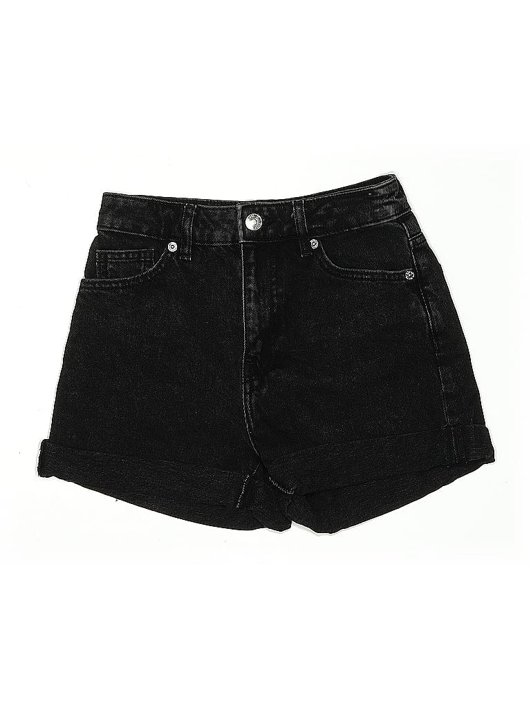 Pre-owned Mng Denim Shorts In Black