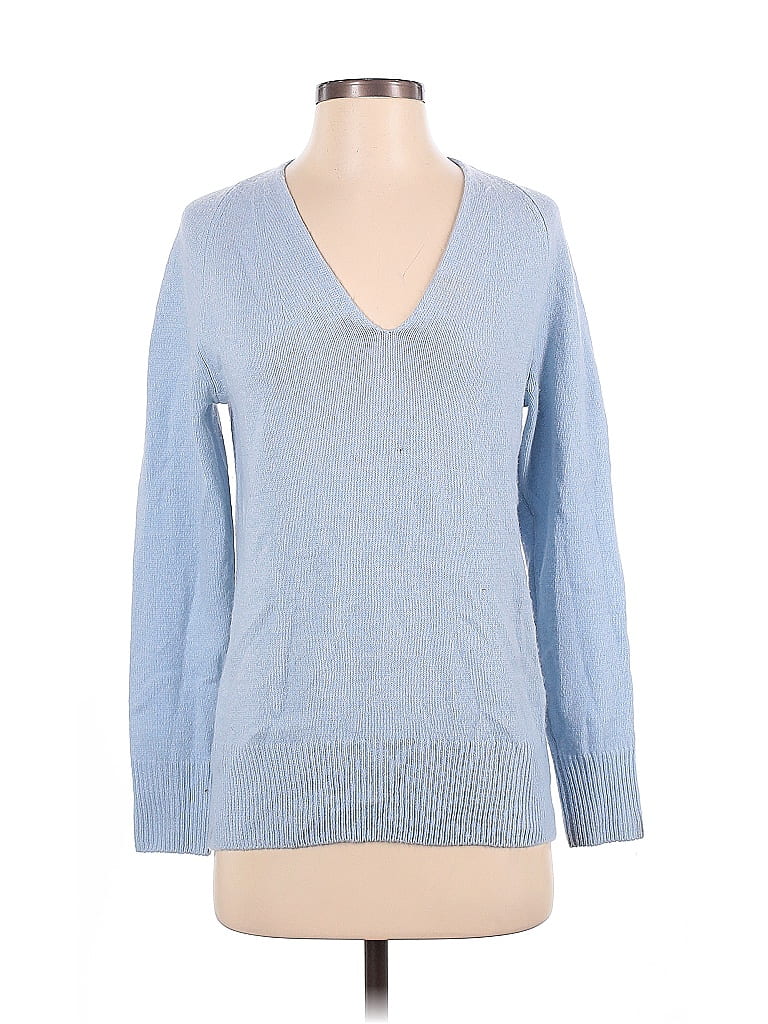 Pre-owned Vince Wool Pullover Sweater In Blue