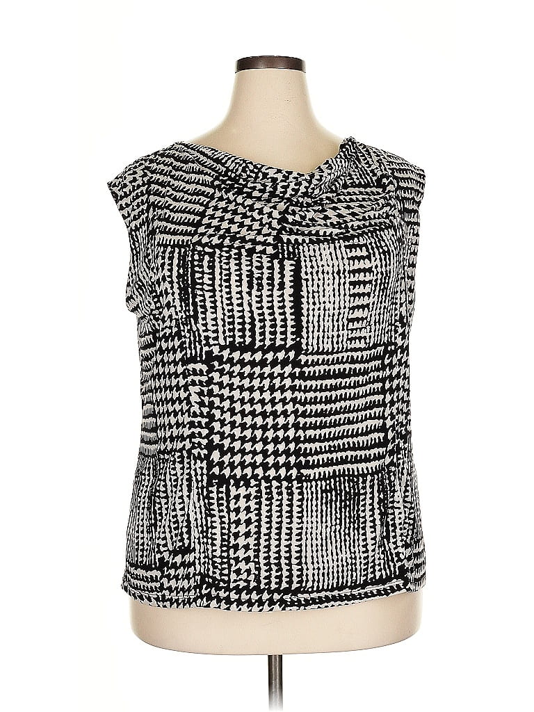 Jones Studio Black Sleeveless Blouse Size 2X - photo 1