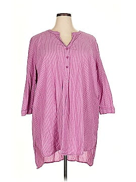 Ellos 3/4 Sleeve Button Down Shirt