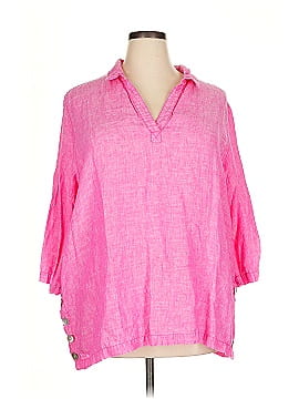 Sigrid Olsen 3/4 Sleeve Button Down Shirt